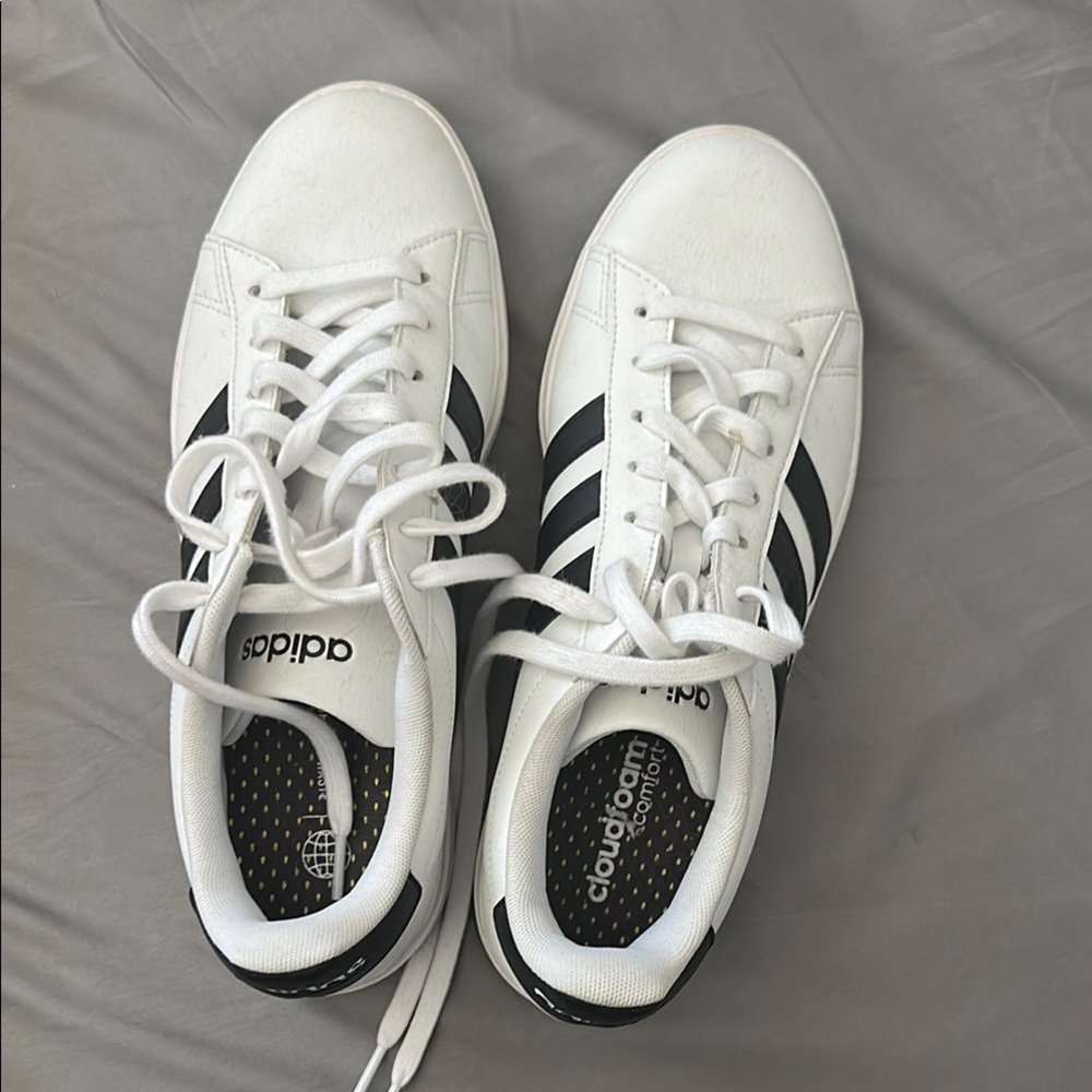 Adidas White and Black Sneakers